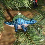 Detailed information about the product Adairs Blue Ornament Vintage Glass Dinosaur Decoration