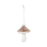 Detailed information about the product Adairs Red Vintage Glass Mushroom Decoration