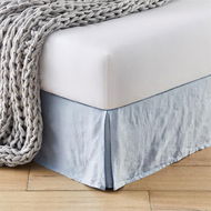 Detailed information about the product Adairs Blue Vintage Washed Dusty Linen Double Valance