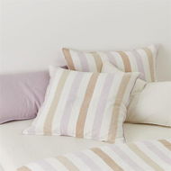 Detailed information about the product Adairs Lilac Stripe Vintage Washed Linen Cotton Purple European Pillowcase Each