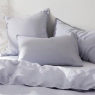 Detailed information about the product Adairs Purple European Pillowcase Each Vintage Washed Linen Lilac Hint Pillowcases Purple