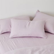 Detailed information about the product Adairs Purple Vintage Washed Linen Mauve European Pillowcase Each