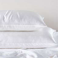 Detailed information about the product Adairs White Standard Pillowcase Pair Vintage Washed Linen Silk White Pillowcase