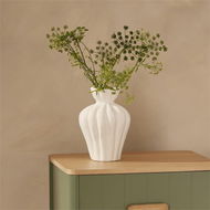 Detailed information about the product Adairs Willow White Small Vase (White Vase)