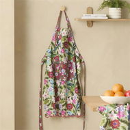 Detailed information about the product Adairs Winter Berry Bird Green Apron (Green Apron)