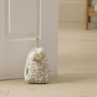 Detailed information about the product Adairs Woodblock Natural Floral Door Stop (Natural Door Stop)