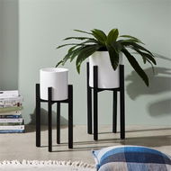 Detailed information about the product Adairs Wooden Stand 28x45cm Black (Black Small)