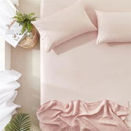 Detailed information about the product Adairs Worlds Softest Cotton Crystal Pink Fitted Sheet (Pink King Single)