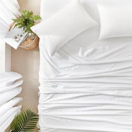 Detailed information about the product Adairs Worlds Softest Cotton White Flat Sheet (White Single/King Single)