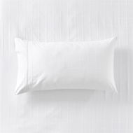 Detailed information about the product Adairs White European Pillowcase Each Worlds Softest Cotton White Grid Pillowcases