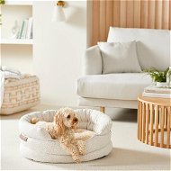 Detailed information about the product Adairs White Large Ziggy Cream Boucle Pet Bed