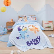 Detailed information about the product BBC Bluey & Friends Bluey & Bingo Ultra Soft Blanket - Blue By Adairs (Blue Blanket)
