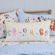 Detailed information about the product BBC Bluey & Friends Cream Bolster Cushion - Natural By Adairs (Natural Cushion)