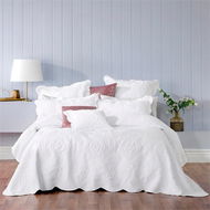 Detailed information about the product Adairs White Bianca Cordelia Bedspread Set Cushion