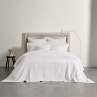 Detailed information about the product Adairs White Super King Bianca Evora Coverlet Set Separates