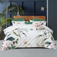 Detailed information about the product Adairs White Single/Double Bianca Indi Comforter Set