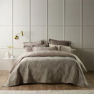 Detailed information about the product Bianca Kairo Champagne Coverlet Set Separates - White By Adairs (White Super King)