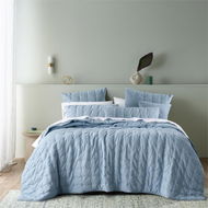 Detailed information about the product Bianca Blue European Pair Langston Comforter Set Separates