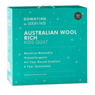 Detailed information about the product Adairs Grey Double Australian Wool Rich Quilt