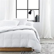 Detailed information about the product Downtime Supreme Silver Goose Quilt - White By Adairs (White Super King)