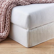 Detailed information about the product Fresh by Home Republic Fresh Sand Quilted Valance - Natural By Adairs (Natural Super King)