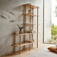 Detailed information about the product Adairs Natural Boston Mark Tuckey Shelving 5 Tier