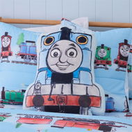 Detailed information about the product Mattel Thomas The Tank Cushion - Blue By Adairs (Blue Cushion)