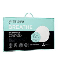 Detailed information about the product Adairs White High Pillow MiniJumbuk Breathe High Profile