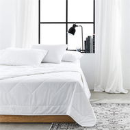 Detailed information about the product Adairs White MiniJumbuk Cool Wool Cotton Double Quilt