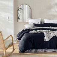 Detailed information about the product Adairs Black Worlds Softest Cotton 500TC Pima India Ink King Pillowcase Each