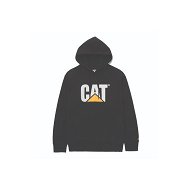 Detailed information about the product Caterpillar Cat Logo Oversized Pullover Hoodie Mens Pitch Black-Trademark