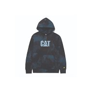 Detailed information about the product Caterpillar Cat Logo Printed Pullover Hoodie Unisex Blue Hydro Aop-Blue