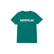 Detailed information about the product Caterpillar Caterpillar Logo Tee Mens Alpine Green-White