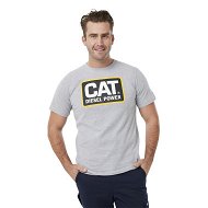 Detailed information about the product Caterpillar Diesel Power Tee Mens Heather Grey