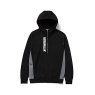 Detailed information about the product Caterpillar Thompson 1/4 Zip Hoodie Mens Black