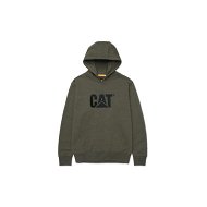 Detailed information about the product Caterpillar Trademark Hooded Sweat Mens Army Moss Heather