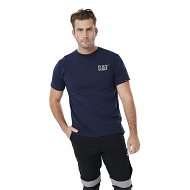 Detailed information about the product Caterpillar Trademark Tee Mens Navy Heather