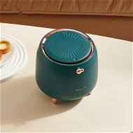 Detailed information about the product 0.4 Gallon Desktop Kitchen Mini Bathroom Trash Cans With Lid Waste Basket For Office Bedroom - Dark Green.