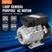 0.75KW Electric Motor 2850 rpm AC 220~240V 5.15A 80 B34 Frame Air Compressor Motor Single Phase 19mm Keyed Shaft CW/CCW Rotation. Available at Crazy Sales for $289.95