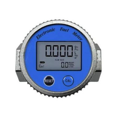 1 inch Digital Turbines Flow Meter With Large Flow Digital Display IPX7 Waterproof Flowmeter Oil Fuel Flowmeter