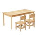 1 Keezi Kids Table and 2 Chairs Set Pinewood. Available at Crazy Sales for $189.95