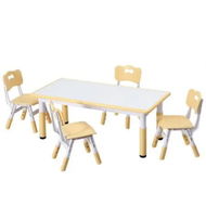 Detailed information about the product 1 Keezi Kids Table and 4 Chairs Set Graffiti