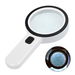 1 Pack 30X Handheld Large Magnifying Glass 12 LED Illuminated Lighted Magnifier for Seniors Reading Inspection Coins Jewelry. Available at Crazy Sales for $14.99