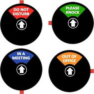 Detailed information about the product 1 Pack 5 Inch Privacy Sign Do Not Disturb Knock Not In Meeting Office