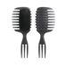 1 Pack Black Wet Dry Dual Use Anti Static Curl Definition Air Cushion Airbag Comb With Three-Pronged Wide-Tooth. Available at Crazy Sales for $9.99