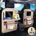 1 Pack Car Back Seat PU Leather Organizer With Foldable Table Tray Color Beige. Available at Crazy Sales for $32.61