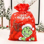 Detailed information about the product 1 Pack Christmas Santa Sack Large Christmas Gift Bag, Reusable Santa Drawstring Gift Bags for Christmas Party