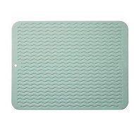 Detailed information about the product 1 pack Green 30*40cm Silicone Dish Drying Mat for Multiple Usage,Easy clean,Eco-friendly,Heat-resistant,for Counter,Sink,Refrigerator or Drawer liner