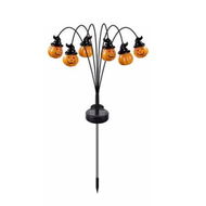 Detailed information about the product 1 Pack Includes 6 Small Pumpkin Lights Always On LED Halloween Solar Ground Lights Ideal For Outdoor Halloween Decorations