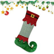 Detailed information about the product 1 Pack Large Christmas Stockings Xmas Fireplace Hanging Stockings Green Red Velvet Stocking Winter Stockings Gift Holding Bag